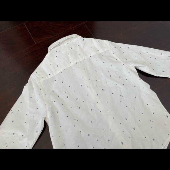 Zara Star Print button down shirt, size 6 - Picture 6 of 8